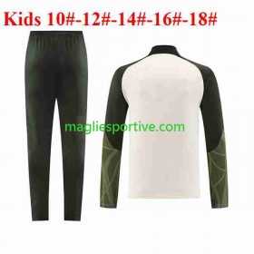 Barcellona Bambino Tute Felpe da Allenamento Bianco 2023-2024